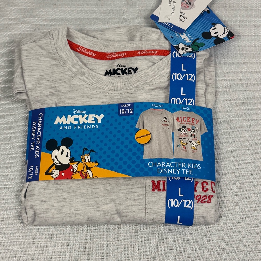 Disney Mickey‎ & Friends Character T Shirt Kids Size L